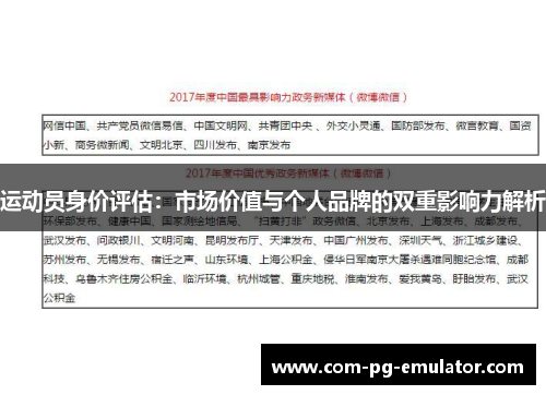 运动员身价评估:市场价值与个人品牌的双重影响力解析 运动员身价评估:市场价值与个人品牌的双重影响力解析